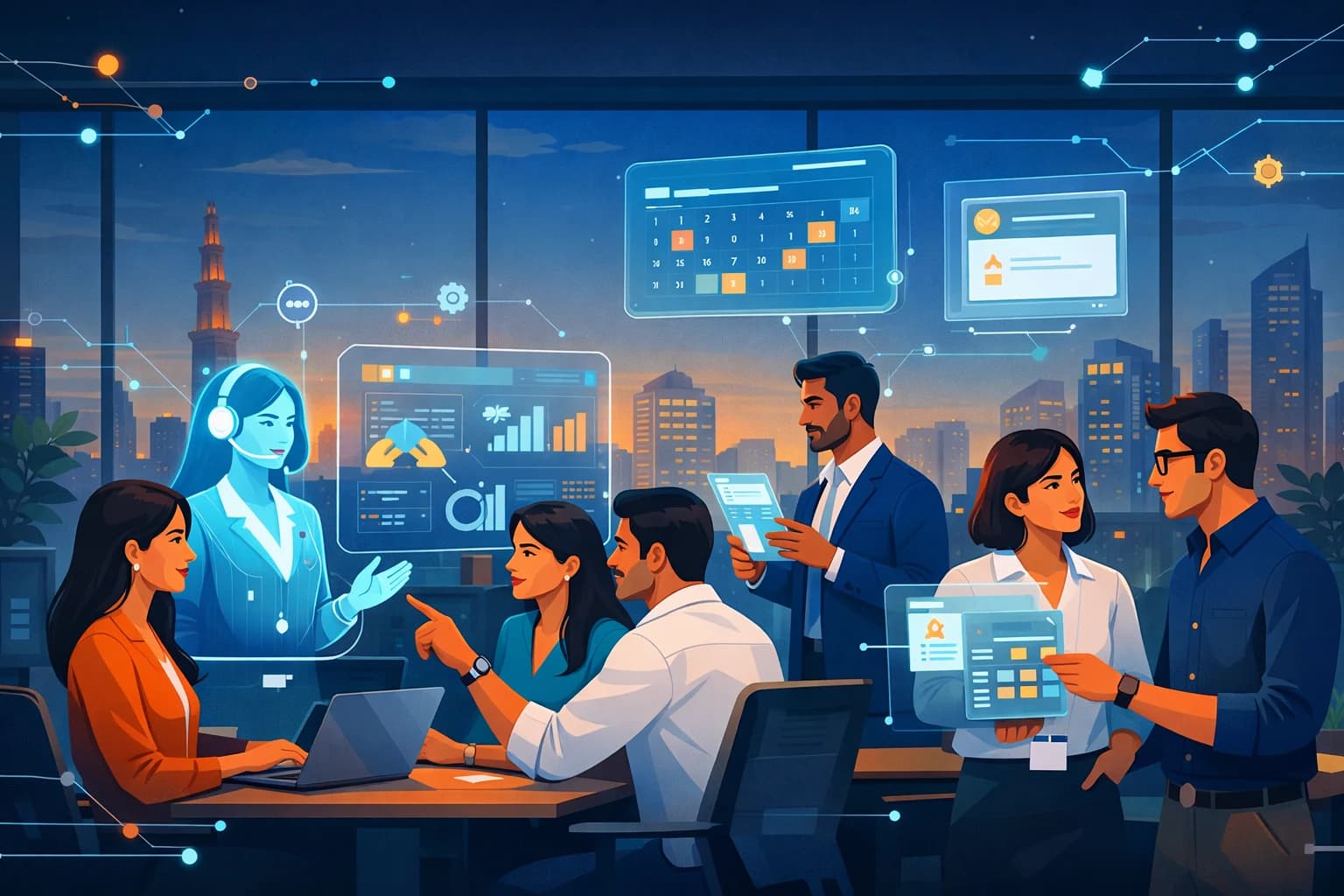 Agentic AI in 2026 – futuristic AI brain with circuit patterns representing autonomous AI agents transforming Indian businesses