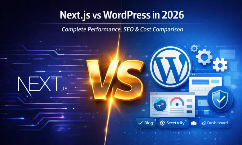 Next.js vs WordPress comparison for Delhi NCR businesses