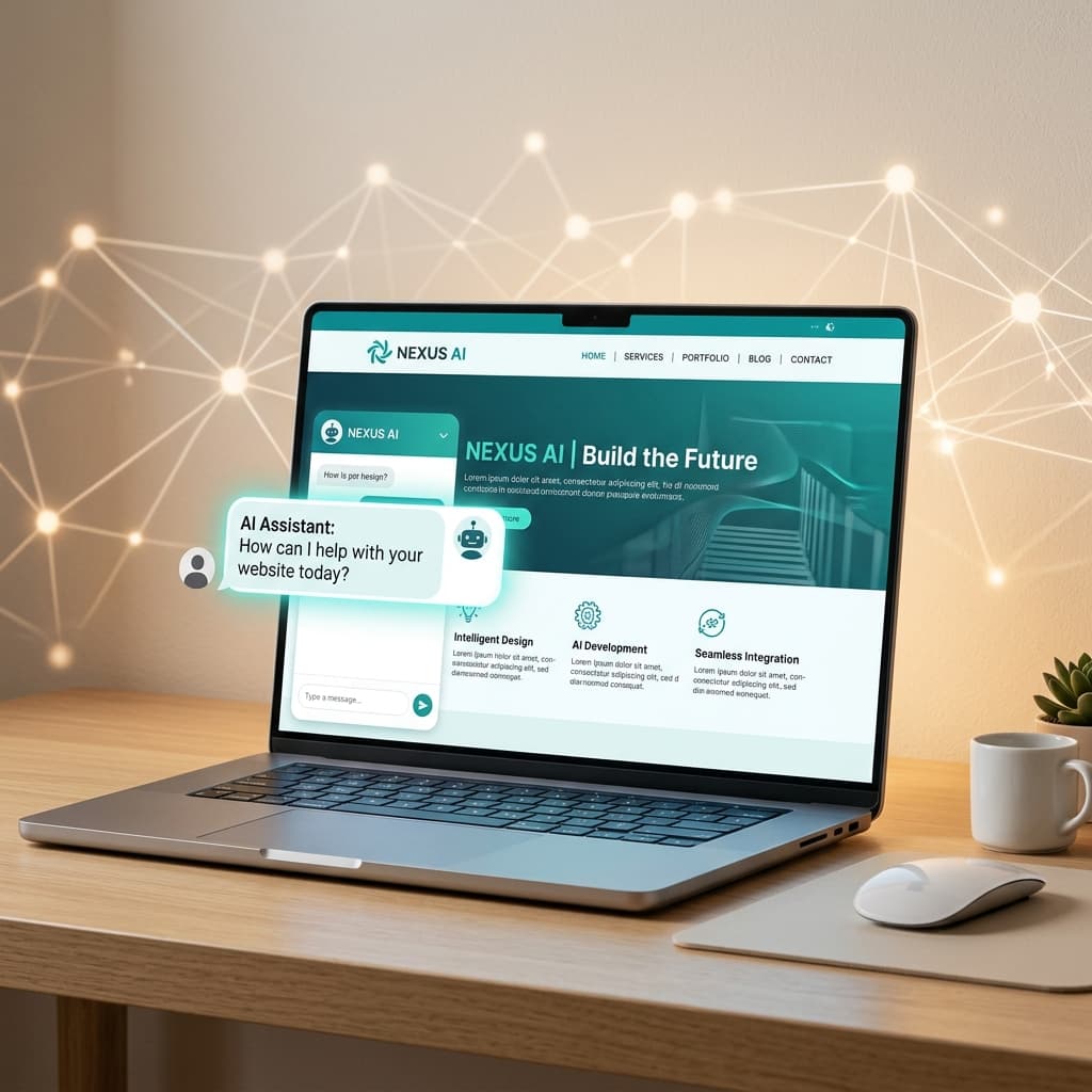 AI-powered website development in India 2026 — chatbot and smart features integrated into a business website