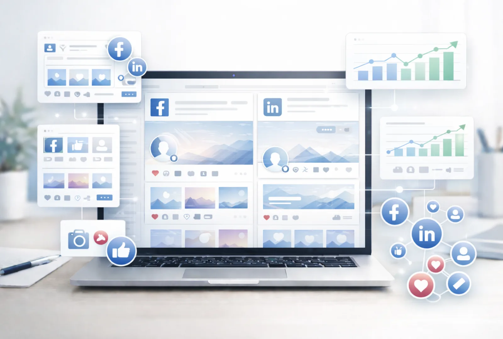 Facebook & LinkedIn Marketing
