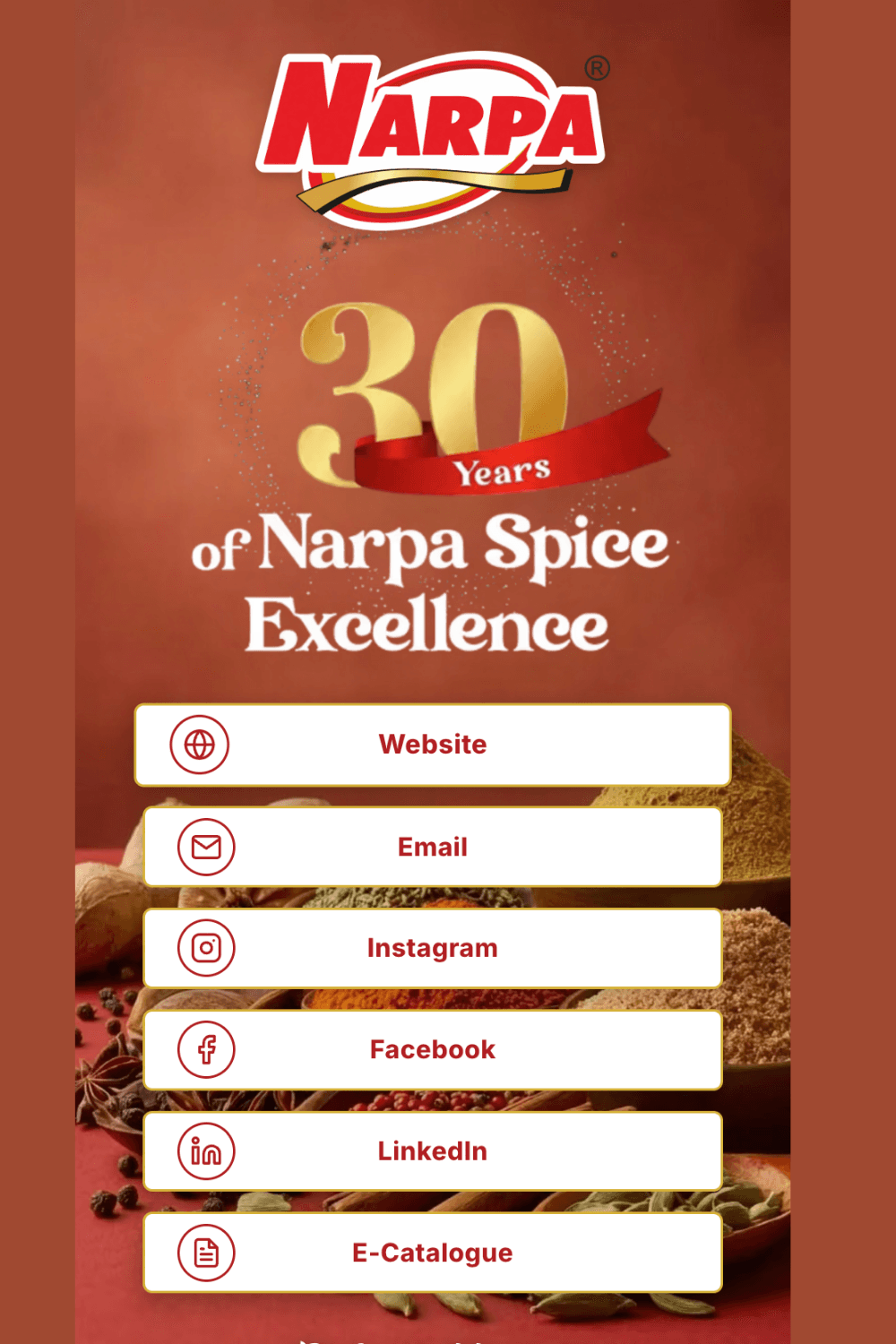 Digital Business Card (QR Based)- Narpa Spices - DIGITAL CARD | Freelancer Abhi Portfolio