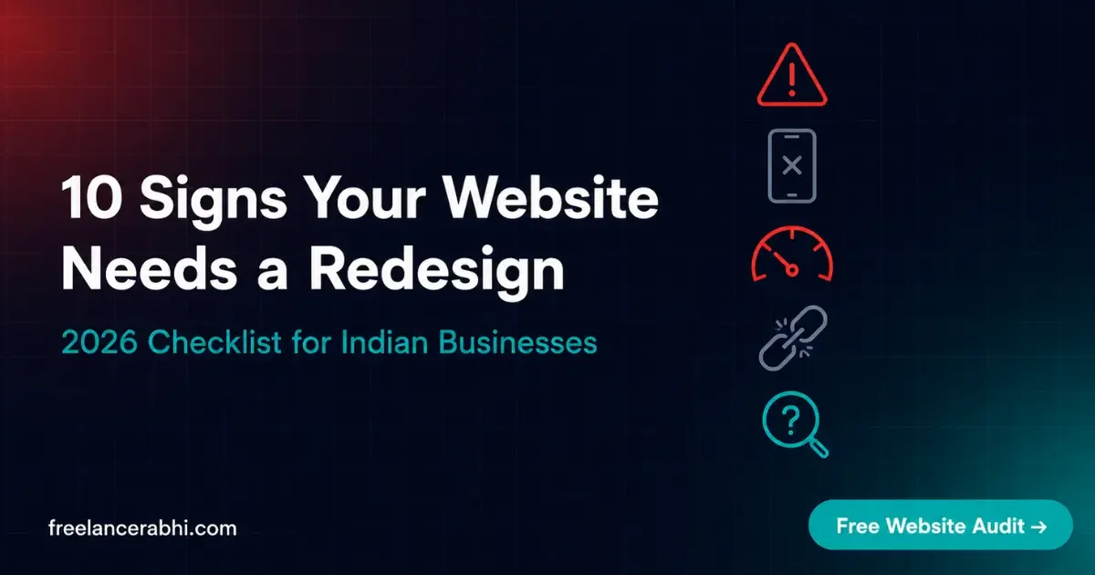 10 Signs Your Business Website Needs a Redesign in 2026