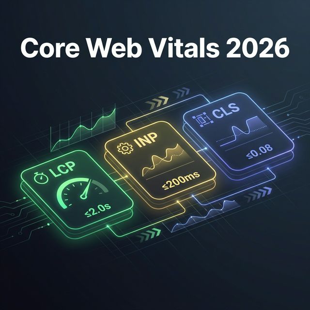 Core Web Vitals Thresholds 2026: Official LCP, INP & CLS Guide