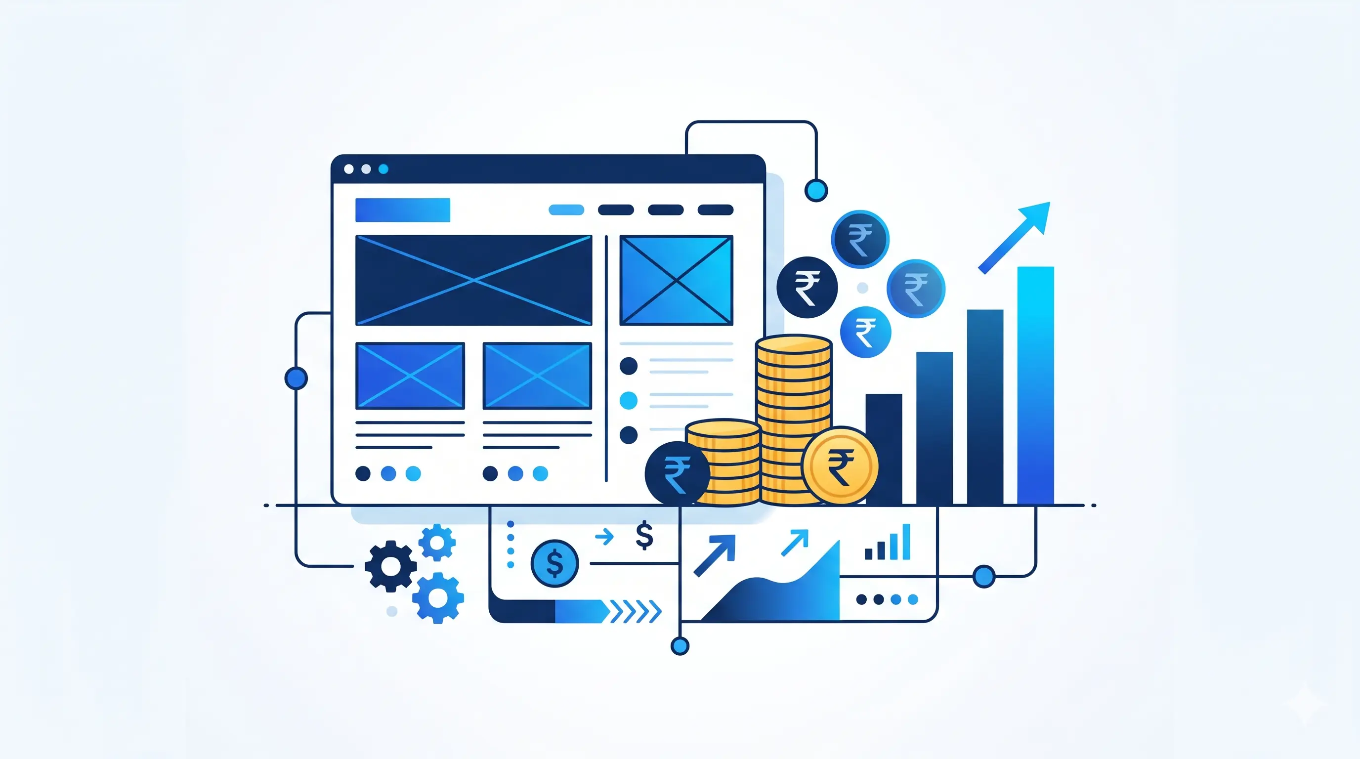 Website development pricing in Faridabad — cost ranges by website type for 2026